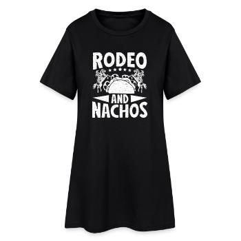 Rodeo Équitation Rodeo & Nachos Cowboy - Robe T-shirt Femme - noir - Devant