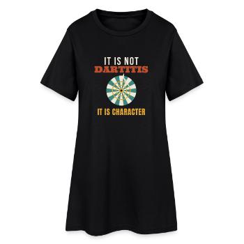 Des fléchettes, ce n’est pas de la Dartitis, c’est un personnage drôle. Dar. - Robe T-shirt Femme - noir - Devant