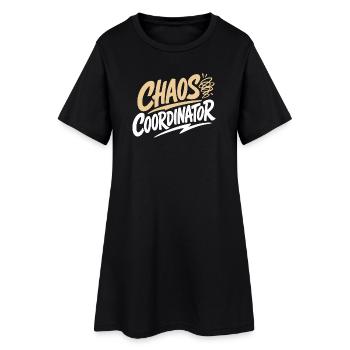 Chemise de la Coordinateur du Chaos Drôle - Robe T-shirt Femme - noir - Devant