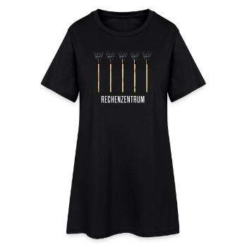 Rechenzentrum Gärtner Garten Gartenarbeit - Frauen T-Shirt-Kleid - Schwarz - Vorne