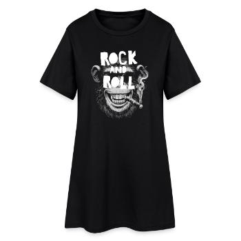Monkey Rock and Roll Tee - Robe T-shirt Femme - noir - Devant