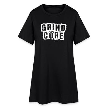 Texte vieilli du grindcore - Robe T-shirt Femme - noir - Devant