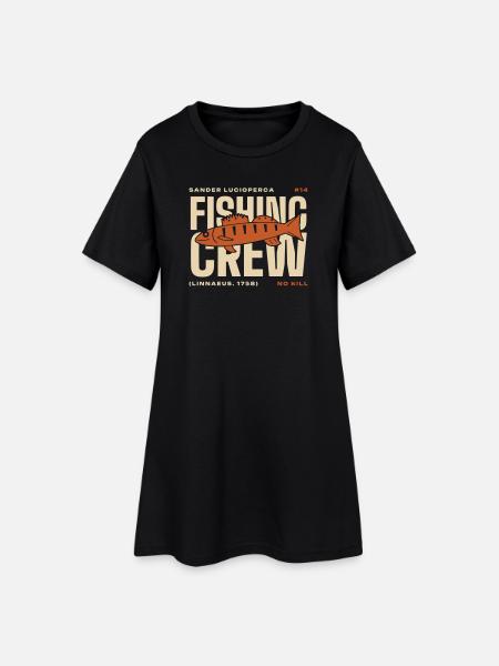 Sander Stack – Zander - Frauen T-Shirt-Kleid - Schwarz
