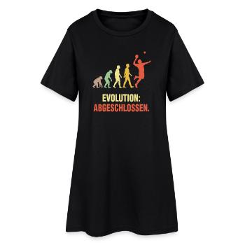 Evolution abgeschlossen Tischtennis Spruch - Frauen T-Shirt-Kleid - Schwarz - Vorne