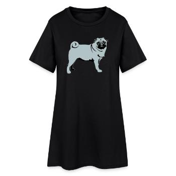 Carlin - Robe T-shirt Femme - noir - Devant
