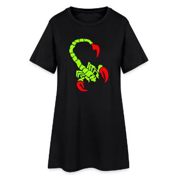 skorpion_01_3d_rot_2 - Robe T-shirt Femme - noir - Devant