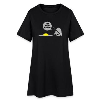egg vader - Robe T-shirt Femme - noir - Devant
