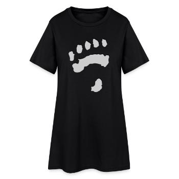 Polar Bear Paw - Robe T-shirt Femme - noir - Devant