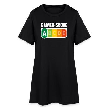 GAMER SCORE - Humour noir - Robe T-shirt Femme - noir - Devant