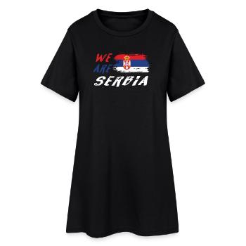 We are Serbia - Women’s T-Shirt Dress - black - Front