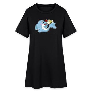 Dauphin Love Fish - Robe T-shirt Femme - noir - Devant