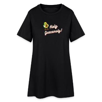 Holy Guacamoly | Avocado | Guacamole - Frauen T-Shirt-Kleid - Schwarz - Vorne