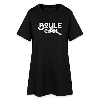Boule is cool! Bouler Outfit Boule Kugeln - Frauen T-Shirt-Kleid - Schwarz - Vorne