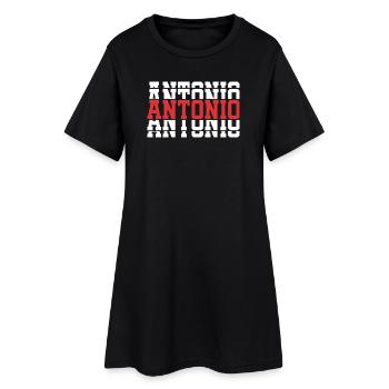 t-shirt Antonio t-shirt gift idea stacked text - Women’s T-Shirt Dress - black - Front