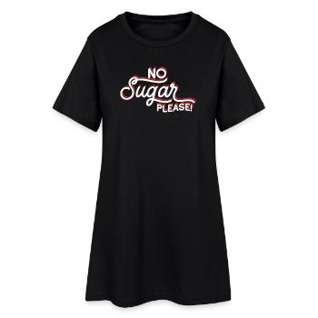 Message Anti-Sügar Clignotant Passion - Robe T-shirt Femme - noir - Devant