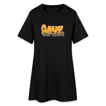 save the rave - Women’s T-Shirt Dress - black - Front