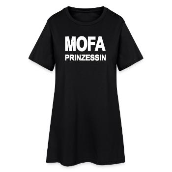 Mobylette - Robe T-shirt Femme - noir - Devant