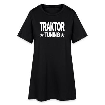 Tracteur - Robe T-shirt Femme - noir - Devant