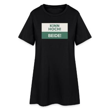 Kinn hoch! Beide! – Frecher Motivationsspruch - Women’s T-Shirt Dress - black - Front