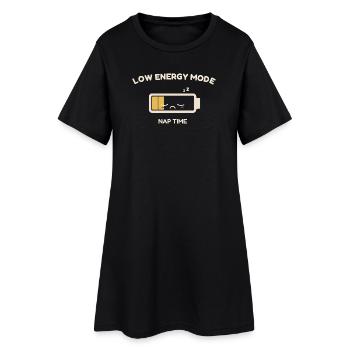 Mode Énergie Faible – Sieste Obligatoire - Robe T-shirt Femme - noir - Devant