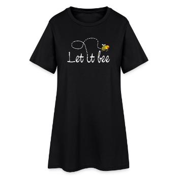 Abeille Let it be - Robe T-shirt Femme - noir - Devant