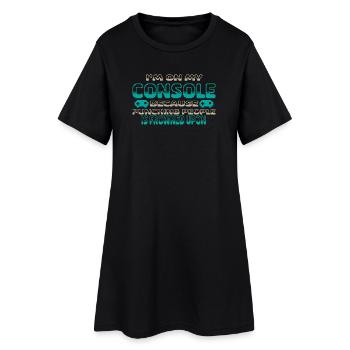 Citation de console de jeu adulte - Robe T-shirt Femme - noir - Devant