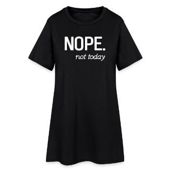 Conception de citation inspirante minimaliste - Robe T-shirt Femme - noir - Devant