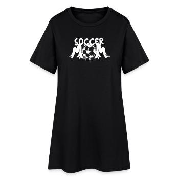 football maman cool football maman joueur équipe logo - Robe T-shirt Femme - noir - Devant