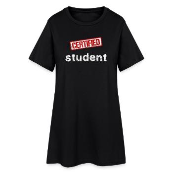 Student - Women’s T-Shirt Dress - black - Front