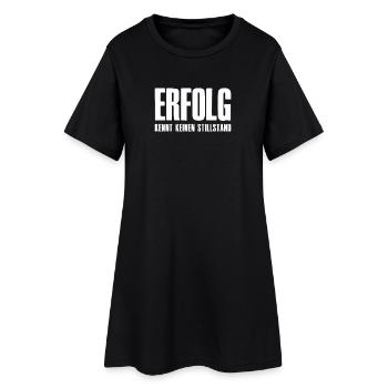 Succès Slogan Fondateur Entrepreneur Startup - Robe T-shirt Femme - noir - Devant