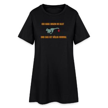 De l’essence dans le sang - Robe T-shirt Femme - noir - Devant
