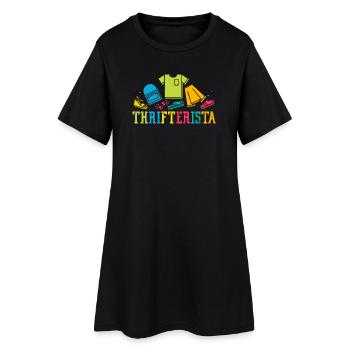 Acheteur d'occasions Magasin d'occasions - Robe T-shirt Femme - noir - Devant