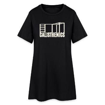 Callisthénie - Robe T-shirt Femme - noir - Devant