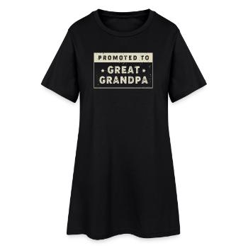 Papy Grand-père Petit-enfant Papy - Robe T-shirt Femme - noir - Devant