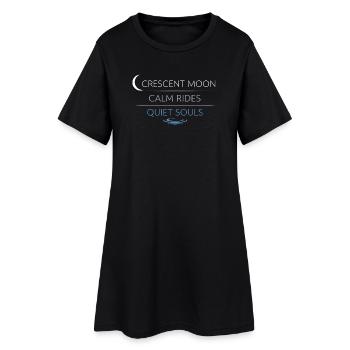 Navigation de nuit avec - Robe T-shirt Femme - noir - Devant