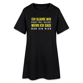 Just a beer (I don't think so) - Women’s T-Shirt Dress - black - Front