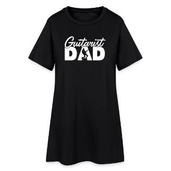 Gitarrist Papa Professioneller Musiker Vater Geschenk - Frauen T-Shirt-Kleid - Schwarz - Vorne