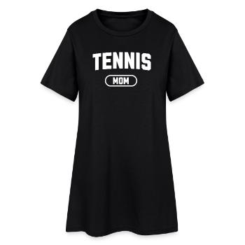 maman de tennis - Robe T-shirt Femme - noir - Devant