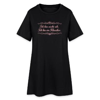 Ich bin nicht alt – Ein Klassiker - Frauen T-Shirt-Kleid - Schwarz - Vorne