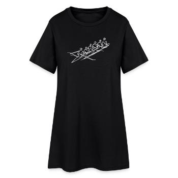 Esquisse de l’équipe d’aviron - Robe T-shirt Femme - noir - Devant