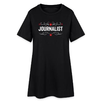 Profession de journaliste - Robe T-shirt Femme - noir - Devant