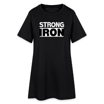 Motivation Strong Iron Gym Fitness Lifting - Robe T-shirt Femme - noir - Devant