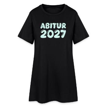 abitur_2027 - Frauen T-Shirt-Kleid - Schwarz - Vorne