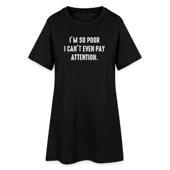 Lustige, sarkastische Sarkasmus, College University School - Frauen T-Shirt-Kleid - Schwarz - Vorne