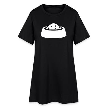 Napf Haustiere Geschenk - Frauen T-Shirt-Kleid - Schwarz - Vorne