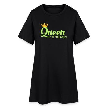 Queen of the Green - Robe T-shirt Femme - noir - Devant