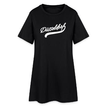 Düsseldorf Rétro - Robe T-shirt Femme - noir - Devant