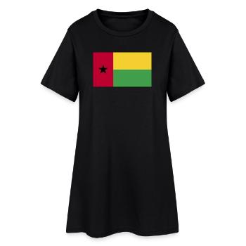 Drapeau national de la Guinée-Bissau - Robe T-shirt Femme - noir - Devant