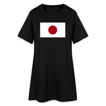 Drapeau national du Japon - Robe T-shirt Femme - noir - Devant