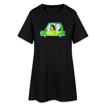 Voiture d’abeille - Robe T-shirt Femme - noir - Devant